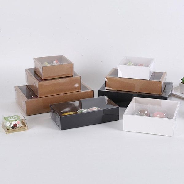 gift wrap 10pcs transparent pvc window box kraft paper packing delicate drawer display wedding cookie candy cake boxes
gift wrap 10pcs transparent pvc window box kraft paper packing delicate drawer display wedding cookie candy cake boxes