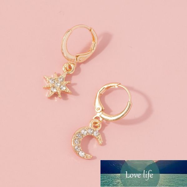 bintang bulan sabit anting-anting minimalis bulat pave cubic zircon untuk wanita, Golden;silver
bintang bulan sabit anting-anting minimalis bulat pave cubic zircon untuk wanita, Golden;silver