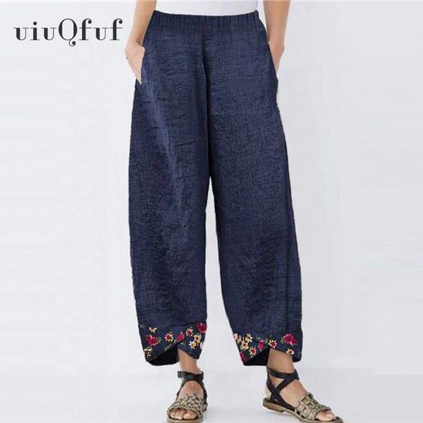 women's pants & capris 5xl plus size trousers women vintage high waist casual floral printed harem female oversize pockets elastic muje, Black;white
women's pants & capris 5xl plus size trousers women vintage high waist casual floral printed harem female oversize pockets elastic muje, Black;white