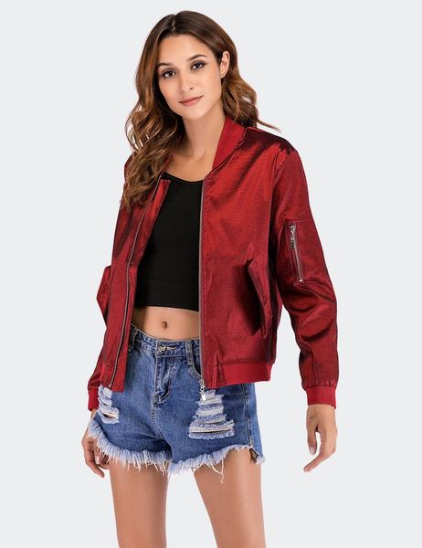 women's jackets womens spring&autumn casual ladies basic color pocket zipper front stand collar long sleeve jacket coat outwear, Black;brown
women's jackets womens spring&autumn casual ladies basic color pocket zipper front stand collar long sleeve jacket coat outwear, Black;brown