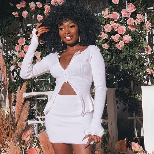 two piece dress ribbed knitted skirt set 2021 women spring autumn zip up crop + mini bodycon party club outfits roupas, White
two piece dress ribbed knitted skirt set 2021 women spring autumn zip up crop + mini bodycon party club outfits roupas, White
