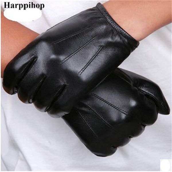 black and brown spring genuine leather gloves men brand fashion warm driving goatskin mittens 211124, Blue;gray
black and brown spring genuine leather gloves men brand fashion warm driving goatskin mittens 211124, Blue;gray