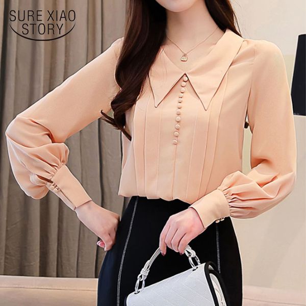 casual sweet button autumn fashion chiffon blouses office lady long sleeve v-neck women 6283 50 210417, White
casual sweet button autumn fashion chiffon blouses office lady long sleeve v-neck women 6283 50 210417, White