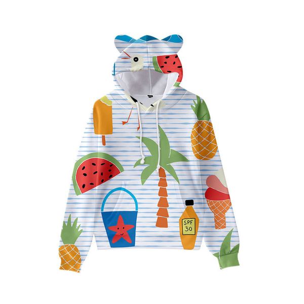 hawaiian print cute boy girl clothes hooded 3d printed hooded sweater autumn early winter ears hooded pullover, Black
hawaiian print cute boy girl clothes hooded 3d printed hooded sweater autumn early winter ears hooded pullover, Black