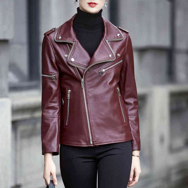 leather women's autumn lapel burgundy pu outerwear korean style shine leather zipper motorcycle jacket coat, Black
leather women's autumn lapel burgundy pu outerwear korean style shine leather zipper motorcycle jacket coat, Black