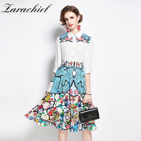 skirts autumn sweet flower print suit half sleeve shirt + a-line midi skirt women 2pcs set printed blouses outfit, Black
skirts autumn sweet flower print suit half sleeve shirt + a-line midi skirt women 2pcs set printed blouses outfit, Black
