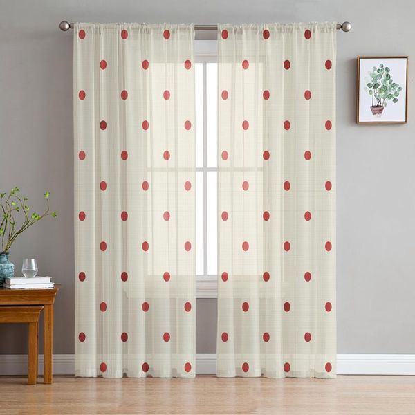 curtain & drapes modern sheer curtains dot red beige living room kitchen children's decoration household chiffon window
curtain & drapes modern sheer curtains dot red beige living room kitchen children's decoration household chiffon window