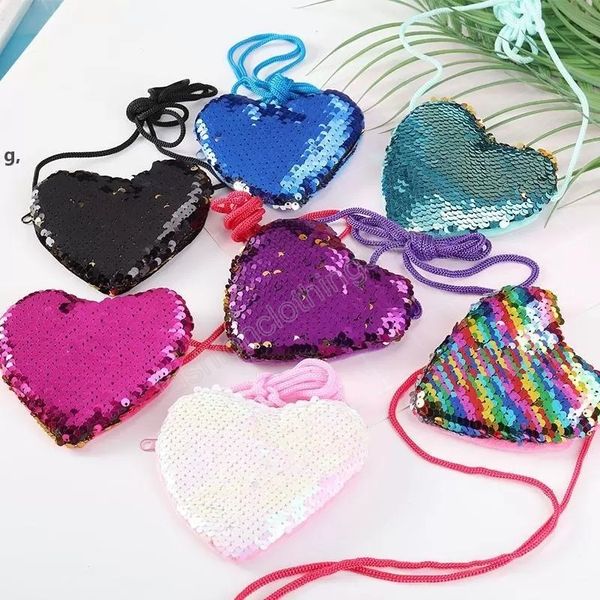 7 colors heart-shaped sequins shoulder bags coin purse cartoon crossbody messenger bag kids wallet party favor gift, White
7 colors heart-shaped sequins shoulder bags coin purse cartoon crossbody messenger bag kids wallet party favor gift, White