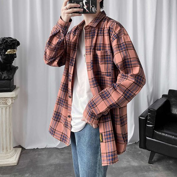men's casual shirts plaid spring long sleeve korean fashion shirt casual and handsome clothes k1cs, White;black
men's casual shirts plaid spring long sleeve korean fashion shirt casual and handsome clothes k1cs, White;black