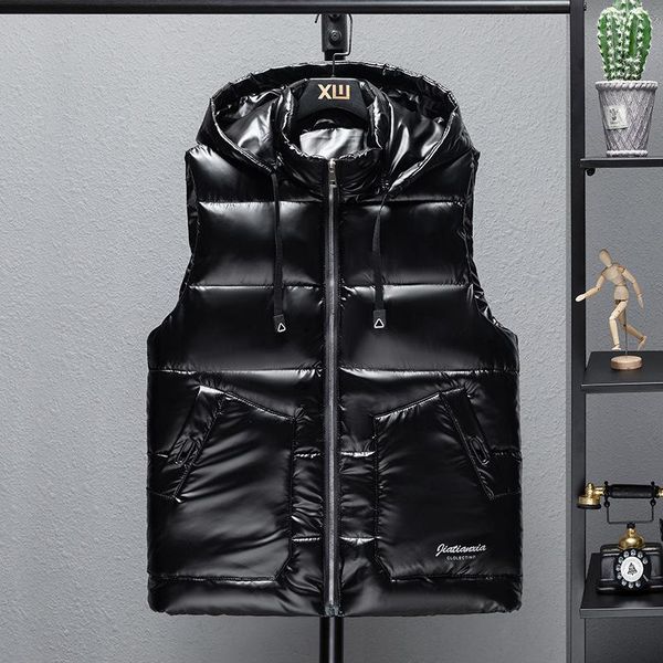 men's vests vest jacket winter waterproof warm sleeveless men fashion hooded casual autumn thicken waistcoat 6xl, Black;white
men's vests vest jacket winter waterproof warm sleeveless men fashion hooded casual autumn thicken waistcoat 6xl, Black;white