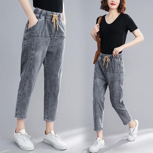 stretch harlem mini pants women's jeans, Blue