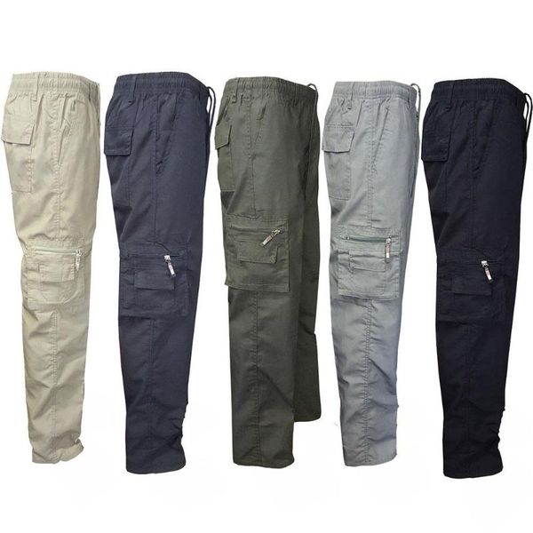 m-3xl men elasticated casual multi-pocket zipper long sport sweatpants work pants men's, Black
m-3xl men elasticated casual multi-pocket zipper long sport sweatpants work pants men's, Black