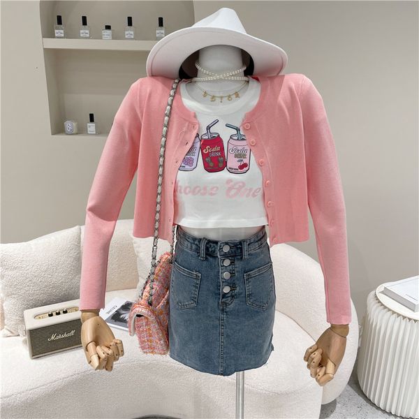 jacket nicho female design spring summer 2021 short t-shirt + knitting cardigan set of two parts, Black;brown
jacket nicho female design spring summer 2021 short t-shirt + knitting cardigan set of two parts, Black;brown