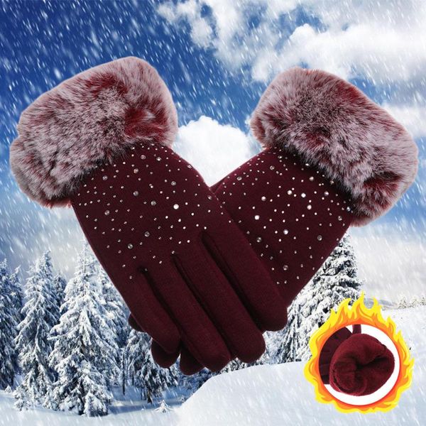 five fingers gloves shiny rhinestone winter touch screen faux fur thicken warm mittens windproof women cashmere hand warmer, Blue;gray
five fingers gloves shiny rhinestone winter touch screen faux fur thicken warm mittens windproof women cashmere hand warmer, Blue;gray