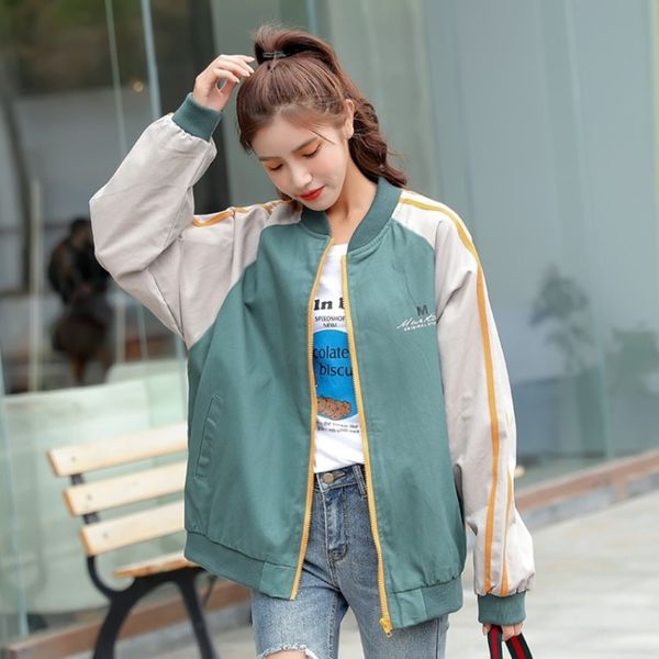 2021 spring and autumn new american baseball suit women's color contrast pilot et female student, Black;brown
2021 spring and autumn new american baseball suit women's color contrast pilot et female student, Black;brown