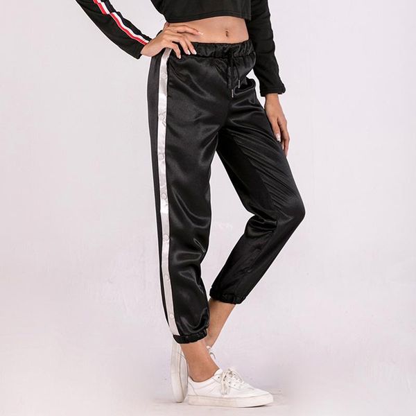 women's pants & capris chic striped patchwork casual loose ankle-length trousers spring autumn women female, Black;white
women's pants & capris chic striped patchwork casual loose ankle-length trousers spring autumn women female, Black;white