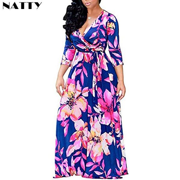 casual dresses women boho wrap summer long dress holiday maxi loose sundress floral print v-neck sleeve elegante cocktail party, Black;gray
casual dresses women boho wrap summer long dress holiday maxi loose sundress floral print v-neck sleeve elegante cocktail party, Black;gray