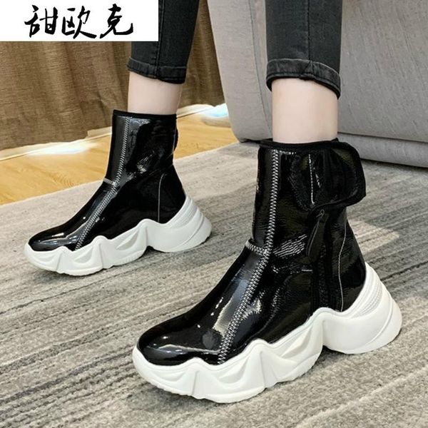 boots fashion warm snow women zipper platform silver solid waterproof ankle thick fur winter botas mujer, Black
boots fashion warm snow women zipper platform silver solid waterproof ankle thick fur winter botas mujer, Black