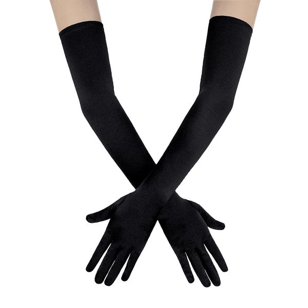 fashion stretch satin white glove long bridal gloves black red elbow length women dance party wedding full finger mittens, Blue;gray
fashion stretch satin white glove long bridal gloves black red elbow length women dance party wedding full finger mittens, Blue;gray