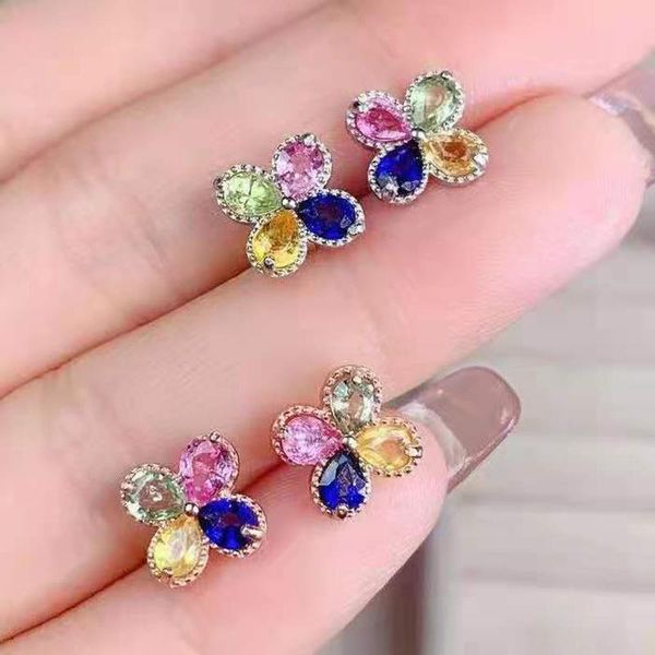 fashion natural color sapphire s925 pure silver lucky earrings fine charming superflash weddings jewelry for women meibapjfs stud, Golden;silver
fashion natural color sapphire s925 pure silver lucky earrings fine charming superflash weddings jewelry for women meibapjfs stud, Golden;silver