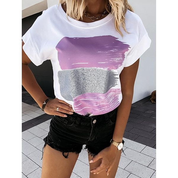 women's t-shirt plus size print t shirt women casual short sleeve korean tshirt summer o-neck patchwork tee femme streetwear sj6705x, White
women's t-shirt plus size print t shirt women casual short sleeve korean tshirt summer o-neck patchwork tee femme streetwear sj6705x, White