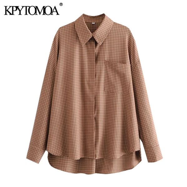 women fahsion oversized check asymmetric bloues long sleeve button-up female shirts blusas chic 210420, White
women fahsion oversized check asymmetric bloues long sleeve button-up female shirts blusas chic 210420, White