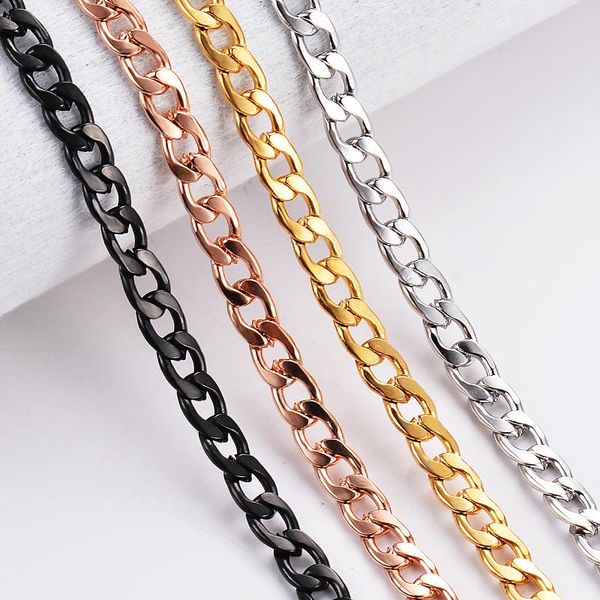 chains 1 piece width 3/4.5mm flat curb chain necklace stainless steel 3 colors, Silver
chains 1 piece width 3/4.5mm flat curb chain necklace stainless steel 3 colors, Silver