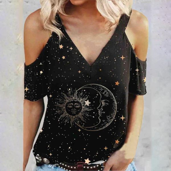 women's blouses & shirts elegant casual off shoulder blouse v-neck collar printed short sleeve summer loose tunic shirt, White
women's blouses & shirts elegant casual off shoulder blouse v-neck collar printed short sleeve summer loose tunic shirt, White