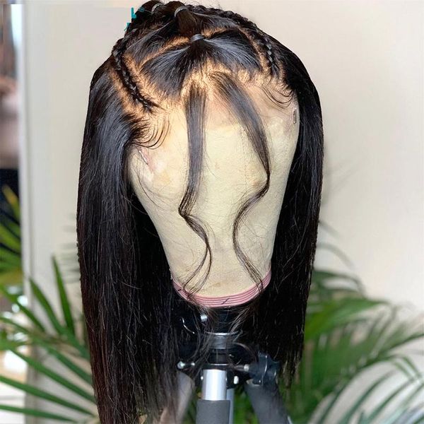 synthetic wigs natural hairline jet black color cut short bob colored 13*4 lace front wig with baby hair for women
synthetic wigs natural hairline jet black color cut short bob colored 13*4 lace front wig with baby hair for women