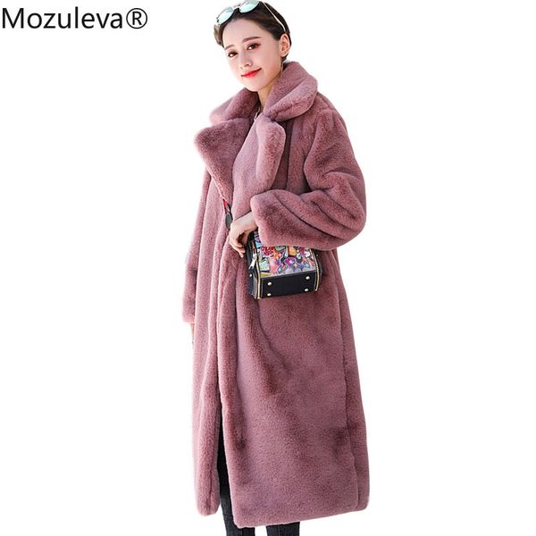 women winter warm faux fur coat thick long pure color turn down collar rabbit casaco feminino 210427, Black
women winter warm faux fur coat thick long pure color turn down collar rabbit casaco feminino 210427, Black