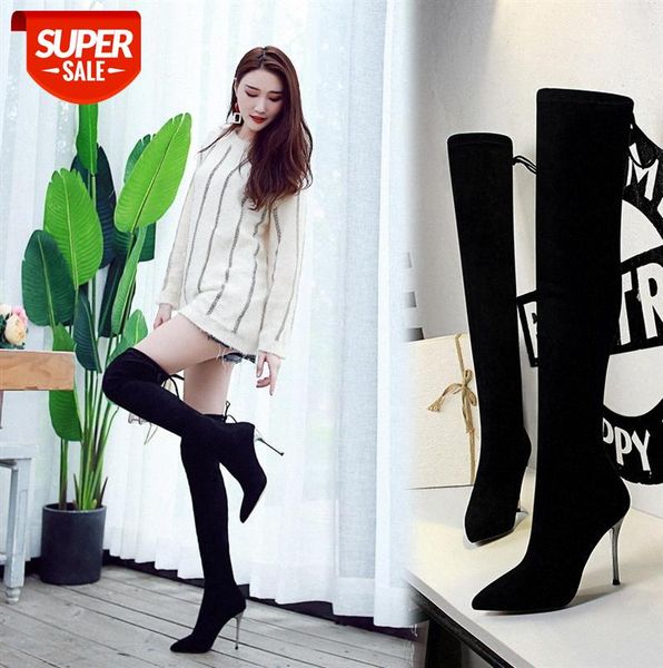 8663-5 european and american style simple boots super high heel suede pointed nightclub slim pedicure over the knee #4a6s
8663-5 european and american style simple boots super high heel suede pointed nightclub slim pedicure over the knee #4a6s