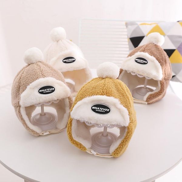 caps & hats winter warm lamb velvet children's ear protection boys girls cute little fur ball 2021 fashion outdoor, Yellow
caps & hats winter warm lamb velvet children's ear protection boys girls cute little fur ball 2021 fashion outdoor, Yellow