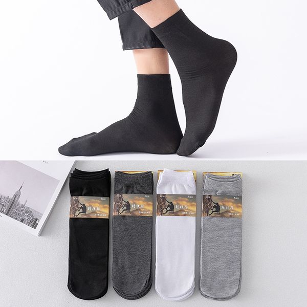 fashion socks spring and summer pure color casual men's 5-pair medium tube thin cotton, Black
fashion socks spring and summer pure color casual men's 5-pair medium tube thin cotton, Black