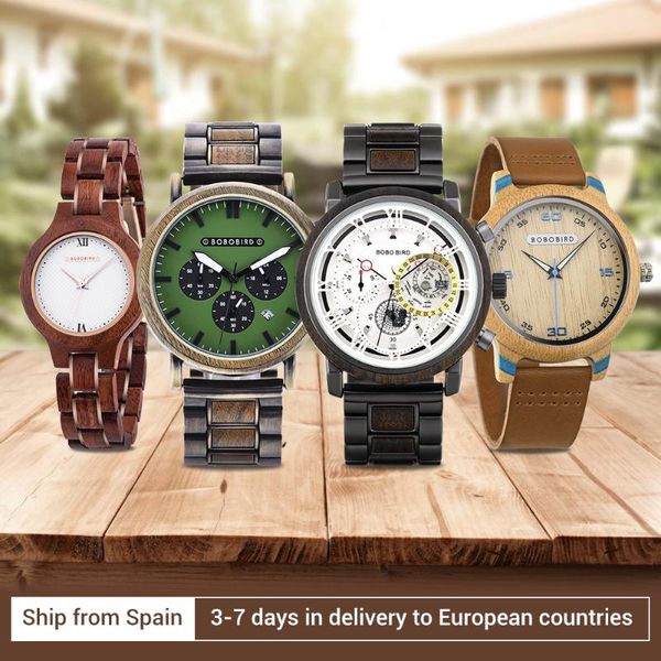 wristwatches 3-7 days in delivery wood watch for men women bobo birdluxury ship from spain to europe countries drop, Slivery;brown
wristwatches 3-7 days in delivery wood watch for men women bobo birdluxury ship from spain to europe countries drop, Slivery;brown