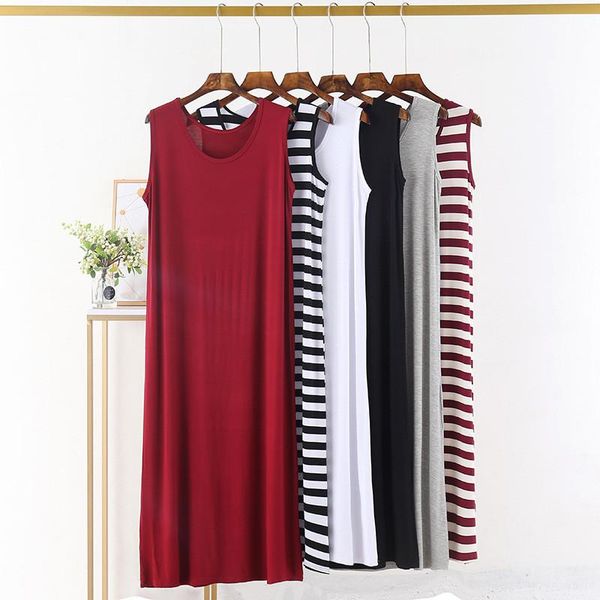 women's sleepwear vestidos mujer women summer sleeveless vest dress modal cotton plus size nightshirt ladie's nightwear nightgown, Black;red
women's sleepwear vestidos mujer women summer sleeveless vest dress modal cotton plus size nightshirt ladie's nightwear nightgown, Black;red