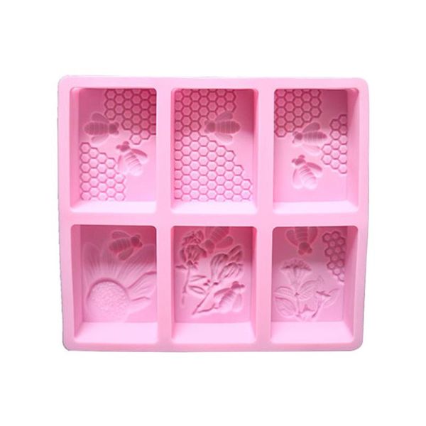 craft tools reusable soft silicone soap mold easy clean diy cake making 6 forms bee honeycomb baking rectangle 3d candle beehive
craft tools reusable soft silicone soap mold easy clean diy cake making 6 forms bee honeycomb baking rectangle 3d candle beehive
