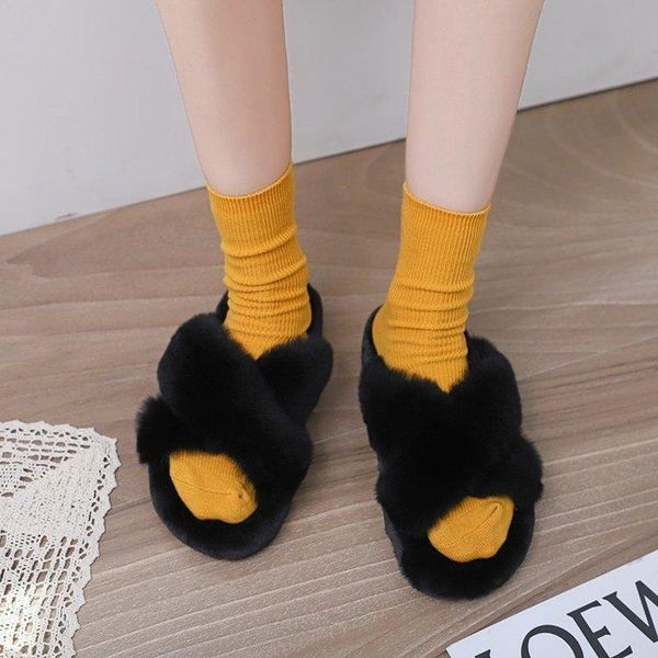 luxury fur slippers womens flats cross tied hairy buckle furry slides for women 2021 winter indoor shoes slip on zapatos mujer, Black
luxury fur slippers womens flats cross tied hairy buckle furry slides for women 2021 winter indoor shoes slip on zapatos mujer, Black