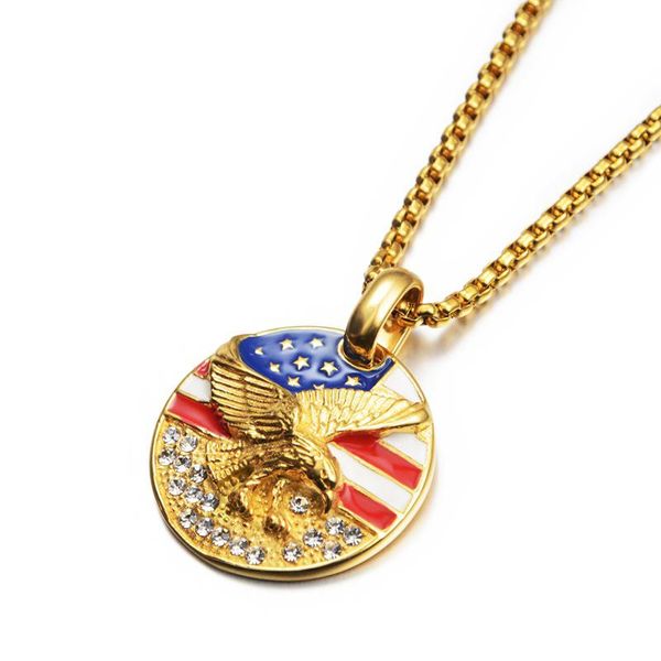 hip hop iced out american flag eagle pendant necklace for women men gold color stainless steel chains hiphop jewelry necklaces, Silver
hip hop iced out american flag eagle pendant necklace for women men gold color stainless steel chains hiphop jewelry necklaces, Silver