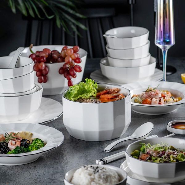 bowls ceramic set simple dishes tableware el noodle soup bowl of instant noodles bone china
bowls ceramic set simple dishes tableware el noodle soup bowl of instant noodles bone china