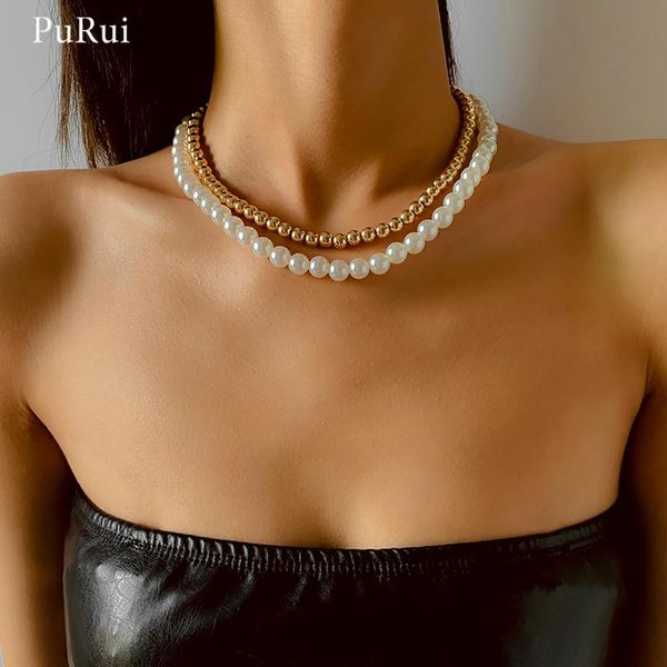 chokers purui imitation pearl bead necklace for women fashion gold/silver color ccb beaded short choker set 2021 trendy jewelry, Golden;silver
chokers purui imitation pearl bead necklace for women fashion gold/silver color ccb beaded short choker set 2021 trendy jewelry, Golden;silver
