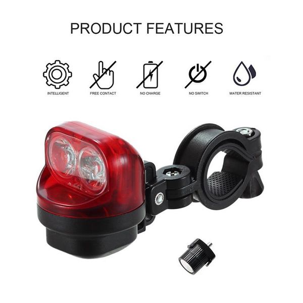 bike lights plastic 240lm tail light waterproof 2 xpe led self-powered magnetic induction 50mah lithium battery mtb bicycle accessories
bike lights plastic 240lm tail light waterproof 2 xpe led self-powered magnetic induction 50mah lithium battery mtb bicycle accessories