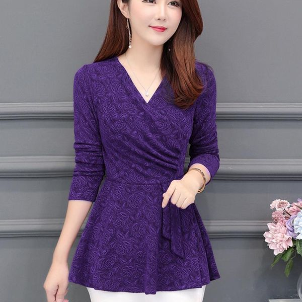 women's blouses & shirts v-neck purple red flowers shirt casual slim fit bottom women long sleeve 2021 plus size blusa feminina, White
women's blouses & shirts v-neck purple red flowers shirt casual slim fit bottom women long sleeve 2021 plus size blusa feminina, White