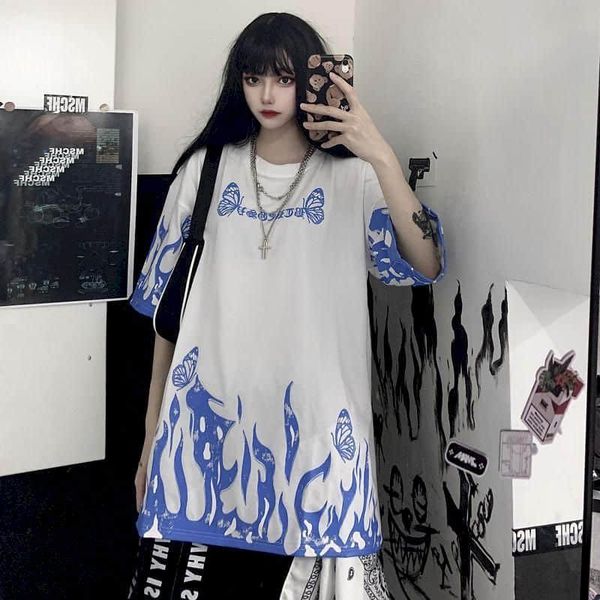 women's t-shirt 2021 spring summer women graphic tee japanese fashion t shirt pullover korean oversize harajuku vintage gothic clothes, White
women's t-shirt 2021 spring summer women graphic tee japanese fashion t shirt pullover korean oversize harajuku vintage gothic clothes, White