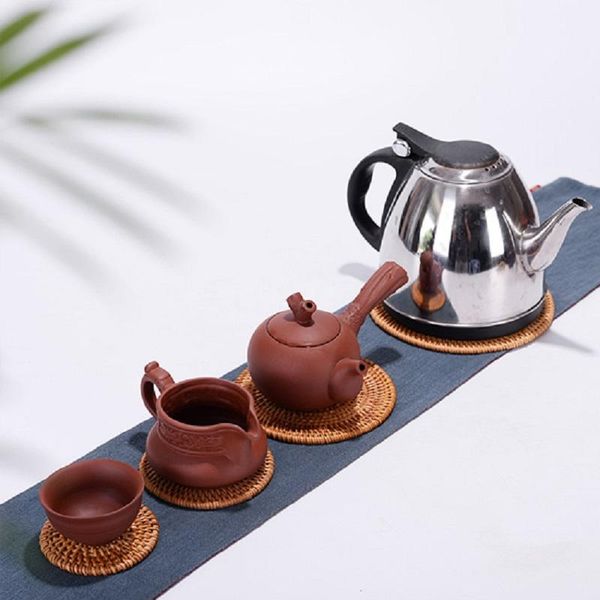 mats & pads 1pc creative drink coasters set for kungfu tea accessories round tableware placemat dish mat rattan weave cup pad
mats & pads 1pc creative drink coasters set for kungfu tea accessories round tableware placemat dish mat rattan weave cup pad