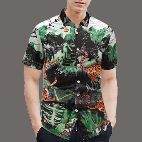 men's casual shirts 2021 western style shirt summer loose fashion temperament vacation oversize printing lapel, White;black
men's casual shirts 2021 western style shirt summer loose fashion temperament vacation oversize printing lapel, White;black