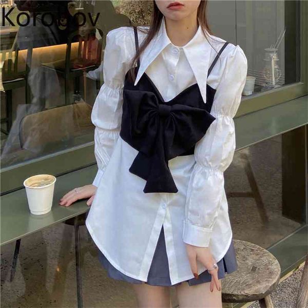 korobov streetwear women blouses new arrival turn-down collar female shirts korean long sleeve blusas mujer 210430, White
korobov streetwear women blouses new arrival turn-down collar female shirts korean long sleeve blusas mujer 210430, White