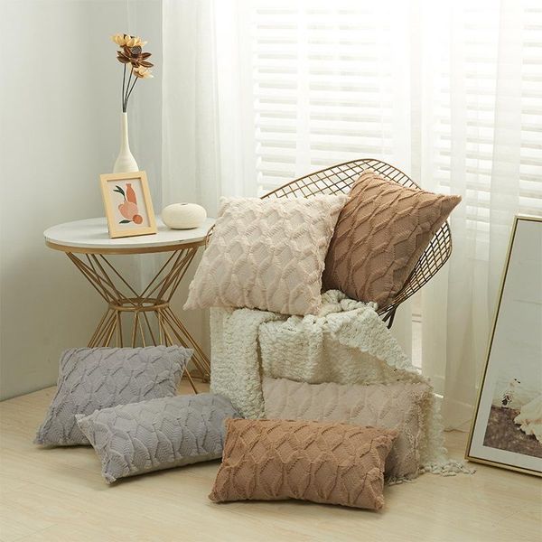 cushion/decorative pillow wholesale special embroidered geometric rhombus block plush pillowcase simple solid color nordic style home
cushion/decorative pillow wholesale special embroidered geometric rhombus block plush pillowcase simple solid color nordic style home