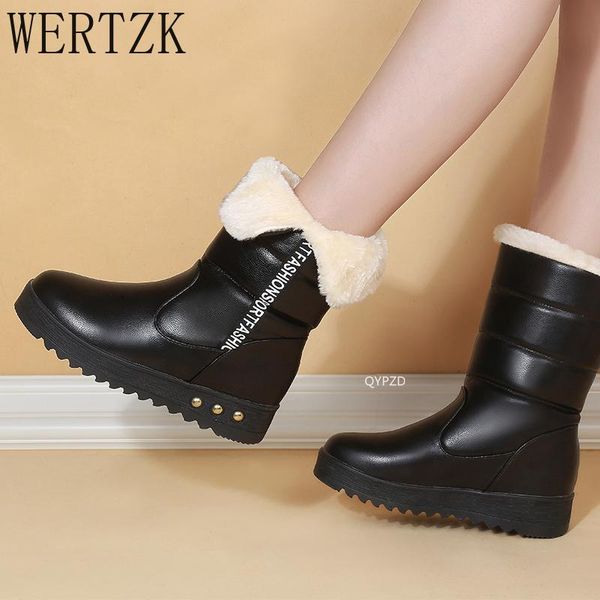 boots 2021 winter female thick plush keep warm flats ladies waterproof non-slip outdoor women mid-calf fashion snow, Black
boots 2021 winter female thick plush keep warm flats ladies waterproof non-slip outdoor women mid-calf fashion snow, Black
