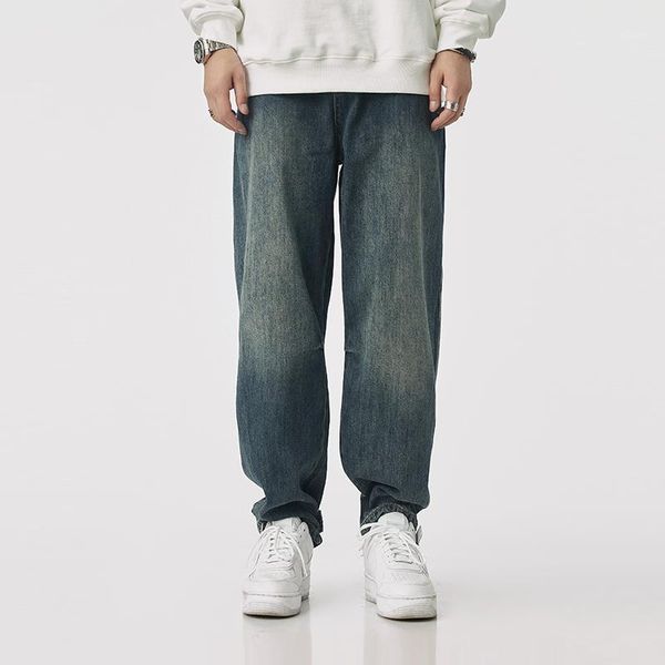 men's jeans street style fashion men distressed retro blue loose fit hip hop vintage designer wide leg casual denim pants
men's jeans street style fashion men distressed retro blue loose fit hip hop vintage designer wide leg casual denim pants