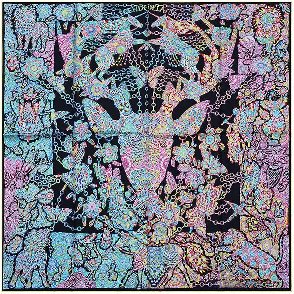 huajun 2 store premium black la legende de la foret 90 silk square scarf twill printing anti-wrinkle handmade stit1967, Blue;gray
huajun 2 store premium black la legende de la foret 90 silk square scarf twill printing anti-wrinkle handmade stit1967, Blue;gray